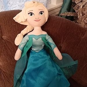 Elsa from Frozen weighted plush